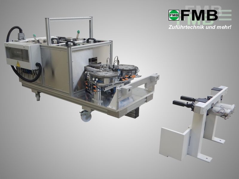 Interchangeable feed systems with change carts