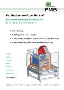 Behälterentleersystem BGE - mehr als nur ein Kippgerät!