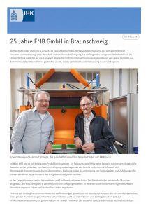 25 years of FMB - Report from the Braunschweig Chamber of Commerce