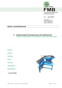 Sortier- und Zuführtechnik