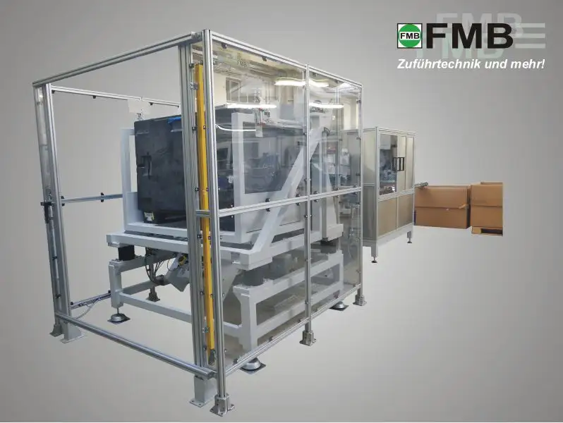 Container emptying system BGE-2 for smooth-walled containers