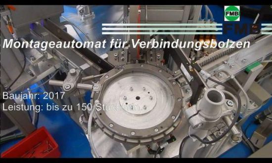 Montageanlage für Verbindungsbolzen