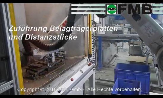 Zuführeinrichtung Belagträgerplatten